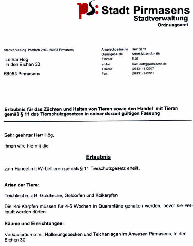 11. Tierschutzgesetz