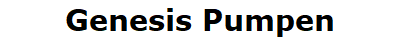 Genesis Pumpen