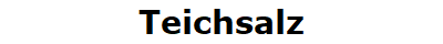 Teichsalz